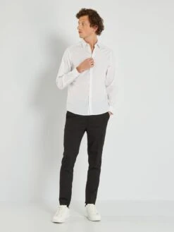 Chemise Fantaisie 'sans Repassage' -Kiabi chemise fantaisie sans repassage blanc yt639 8 frb2