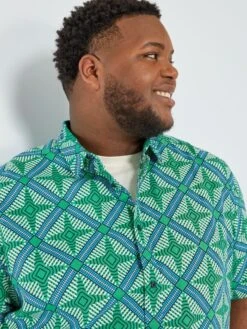 Chemise Imprimée Manches Courtes -Kiabi chemise imprimee manches courtes vert acd37 1 frb4 1