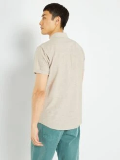 Chemise 'Produkt' à Manches Courtes 10 Chemise 'Produkt' à Manches Courtes -Kiabi chemise produkt a manches courtes beige acz57 1 frb4