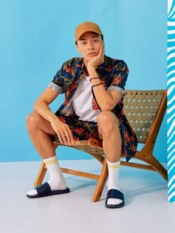 Chemise Regular à Fleurs -Kiabi chemise regular a fleurs bleu zs880 1 frb4