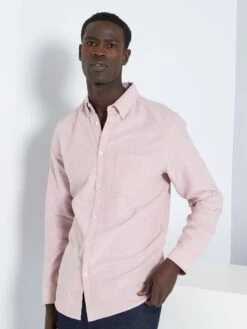 Chemise Regular En Oxford 11 Chemise Regular En Oxford -Kiabi chemise regular en oxford rose zb573 4 frb4