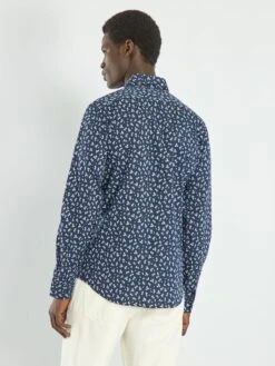 Chemise Slim à Motifs -Kiabi chemise slim a motifs bleu fleuri yt635 7 frb3