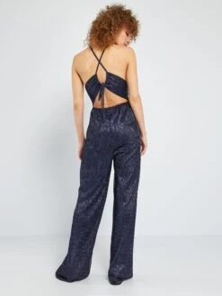 Combinaison En Maille Plissée Irisée -Kiabi combinaison en maille plissee irisee bleu marine aun69 2 frb3