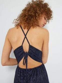 Combinaison En Maille Plissée Irisée