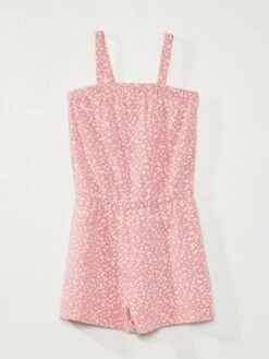 Combishort 'fleurie' En Maille Jersey