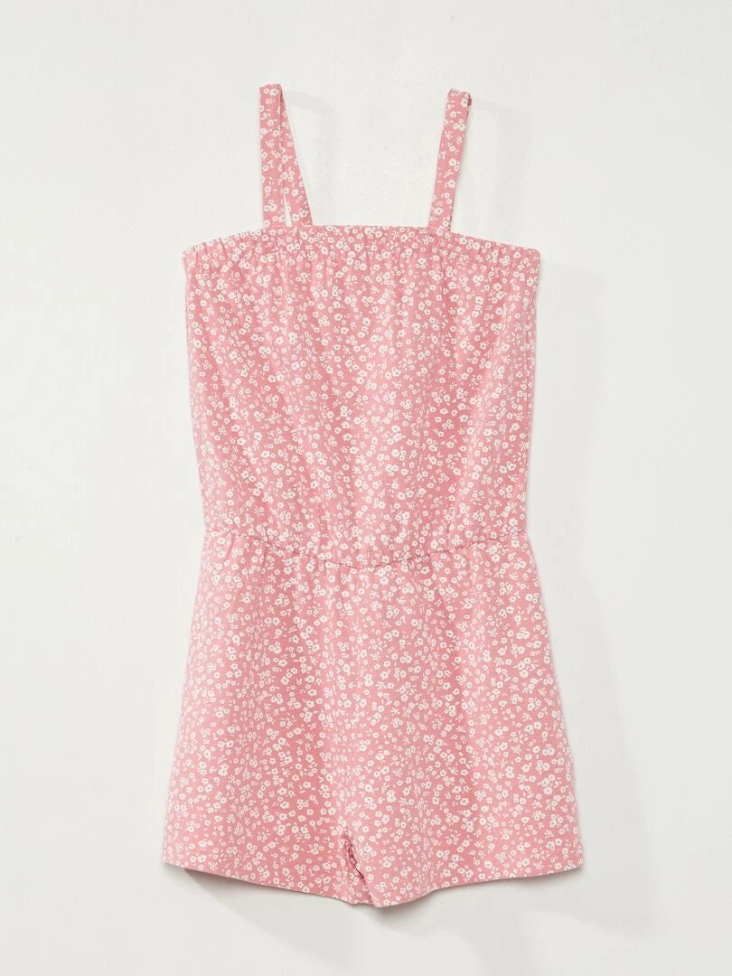 Combishort 'fleurie' En Maille Jersey 3 Combishort 'fleurie' En Maille Jersey