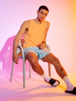 Débardeur à Col Rond Uni -Kiabi debardeur a col rond uni orange zt609 3 frb5 1