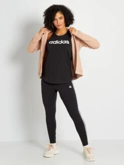 Kiabi -Kiabi debardeur adidas a col rond noir aau02 1 frb2