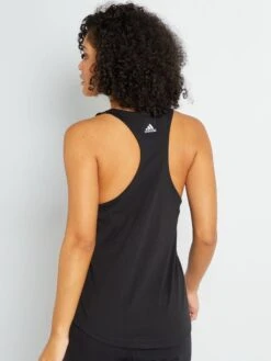 Débardeur 'adidas' à Col Rond -Kiabi debardeur adidas a col rond noir aau02 1 frb4