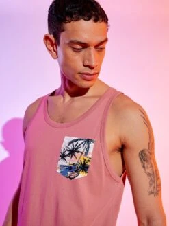 Débardeur Avec Imprimé Placé Devant -Kiabi debardeur avec imprime place devant vieux rose aeh59 2 frb2