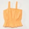 Débardeur Cropped à Fines Bretelles -Kiabi debardeur cropped a fines bretelles orange acm92 2 frb1