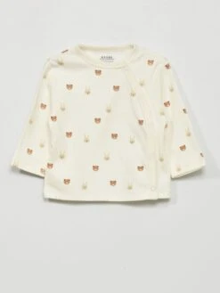 Ensemble Pyjama En Interlock - 2 Pièces -Kiabi ensemble pyjama en interlock 2 pieces ecrubeige acs02 1 frb3