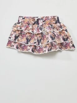 Ensemble T-shirt + Jupe Culotte + Bandeau -Kiabi ensemble t shirt jupe culotte bandeau blanc acs01 1 frb5 1