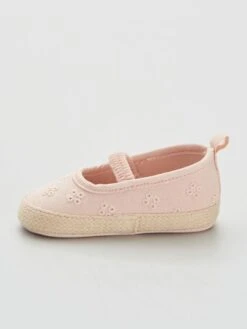 Espadrille Avec Broderie Anglaise -Kiabi espadrille avec broderie anglaise rose zo645 2 frb4