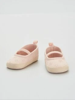 Espadrille Avec Broderie Anglaise