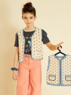 Gilet à Imprimé Jacquard X Nilac Studio -Kiabi gilet a imprime jacquard x nilac studio blanc ame04 1 frb3