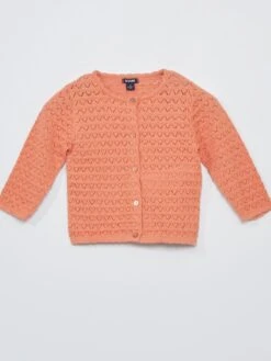 Gilet En Maille Ajourée Unie