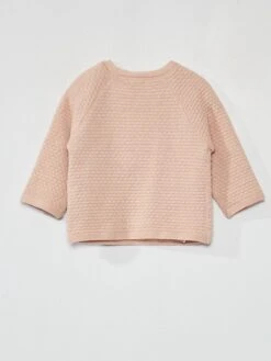 Gilet En Maille Nid D'abeille