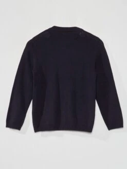 Gilet Zippé En Maille -Kiabi gilet zippe en maille bleu marine yz295 1 frb2 1