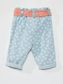 Jean Paper Bag Ceinture En Tissu 'Minnie'