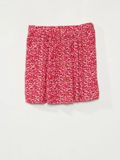 Jupe à Motif Fleuri