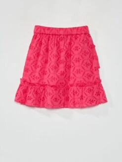 Jupe Courte Avec Broderie Anglaise