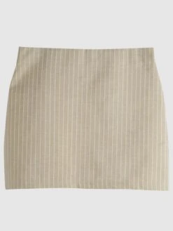 Jupe Courte élastique En Rayures -Kiabi jupe courte elastique en rayures beige raye ase65 1 frb5
