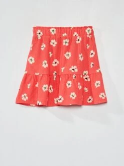 Jupe Courte Maille Gaufrée