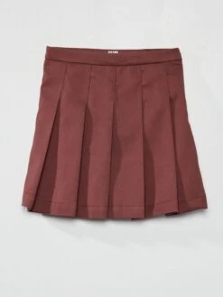 Jupe Courte Plissée -Kiabi jupe courte plissee prune zk037 3 frb3