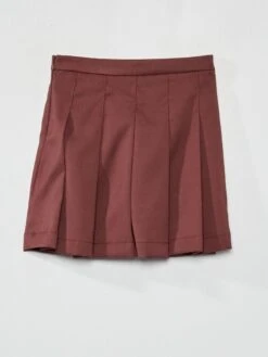 Jupe Courte Plissée -Kiabi jupe courte plissee prune zk037 3 frb4 1