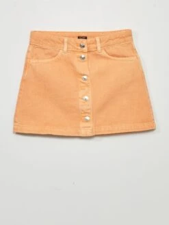 Jupe En Jean -Kiabi jupe en jean orange zq140 2 frb3