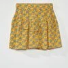 Jupe évasée Et Imprimé Fleuri Wax -Kiabi jupe evasee et imprime fleuri wax jaune ajd59 2 frb2