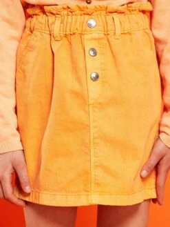 Jupe Paper Bag En Denim -Kiabi jupe paper bag en denim orange abricot za118 8 frb3