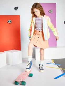 Jupe Plissée Jean -Kiabi jupe plissee jean orange zk048 1 frb3