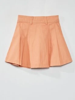Jupe Plissée Jean -Kiabi jupe plissee jean orange zk048 1 frb5 1