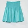 Jupe Taille Smockée -Kiabi jupe taille smockee bleu zo985 2 frb2