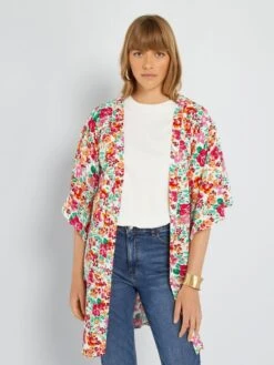 Kimono Avec Imprimé 'JDY' -Kiabi kimono avec imprime jdy rose ais83 4 frb3