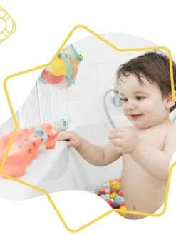 Lot De 10 Jouets De Bain 'Badbulle' -Kiabi lot de 10 jouets de bain badbulle rougebleujaune zp019 1 frb4 1