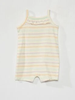 Lot De 2 Barboteuses à Fines Bretelles