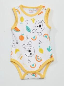 Lot De 2 Bodies 'Winnie' -Kiabi lot de 2 bodies winnie jaune zs049 1 frb3 1