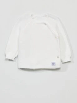 Lot De 2 Brassière 'Manufacture De Layette' - Fabriqué En France -Kiabi lot de 2 brassiere manufacture de layette fabrique en france blanc avf17 1 frb3