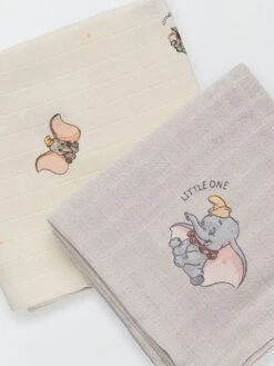 Lot De 2 Langes 'Dumbo' De 'Disney' -Kiabi lot de 2 langes dumbo de disney dumbo xt980 1 frb5