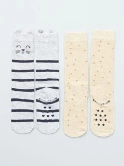 Lot De 2 Paires De Chaussettes Antidérapantes -Kiabi lot de 2 paires de chaussettes antiderapantes gris zk448 1 frb3