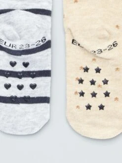 Lot De 2 Paires De Chaussettes Antidérapantes -Kiabi lot de 2 paires de chaussettes antiderapantes gris zk448 1 frb4 1