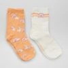 Lot De 2 Paires De Chaussettes Imprimées -Kiabi lot de 2 paires de chaussettes imprimees rose acs79 2 frb2