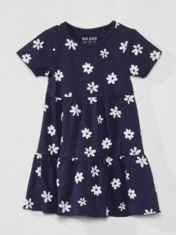 Lot De 2 Robes Imprimé Fleuri -Kiabi lot de 2 robes imprime fleuri marinejaune ach83 1 frb3