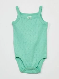 Lot De 3 Bodies à Fines Bretelles -Kiabi lot de 3 bodies a fines bretelles rougebeigevert zo482 2 frb3