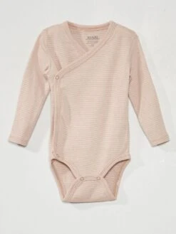 Lot De 3 Bodies En Maille Côtelée - 3 Pièces -Kiabi lot de 3 bodies en maille cotelee 3 pieces gris aet03 8 frb3