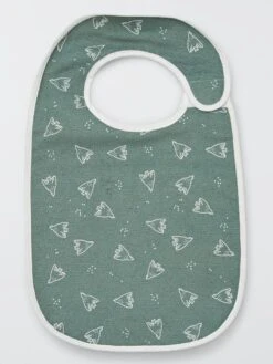 Lot De 5 Bavoirs Imprimés -Kiabi lot de 5 bavoirs imprimes vertblancgris xc053 7 frb3