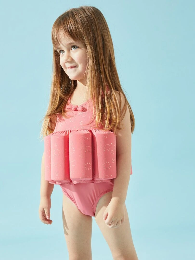 Maillot Bouée à Imprimé Feu D'artifice, Foncé/doré 4 Maillot Bouée à Imprimé Feu D'artifice, Foncé/doré – Image 2